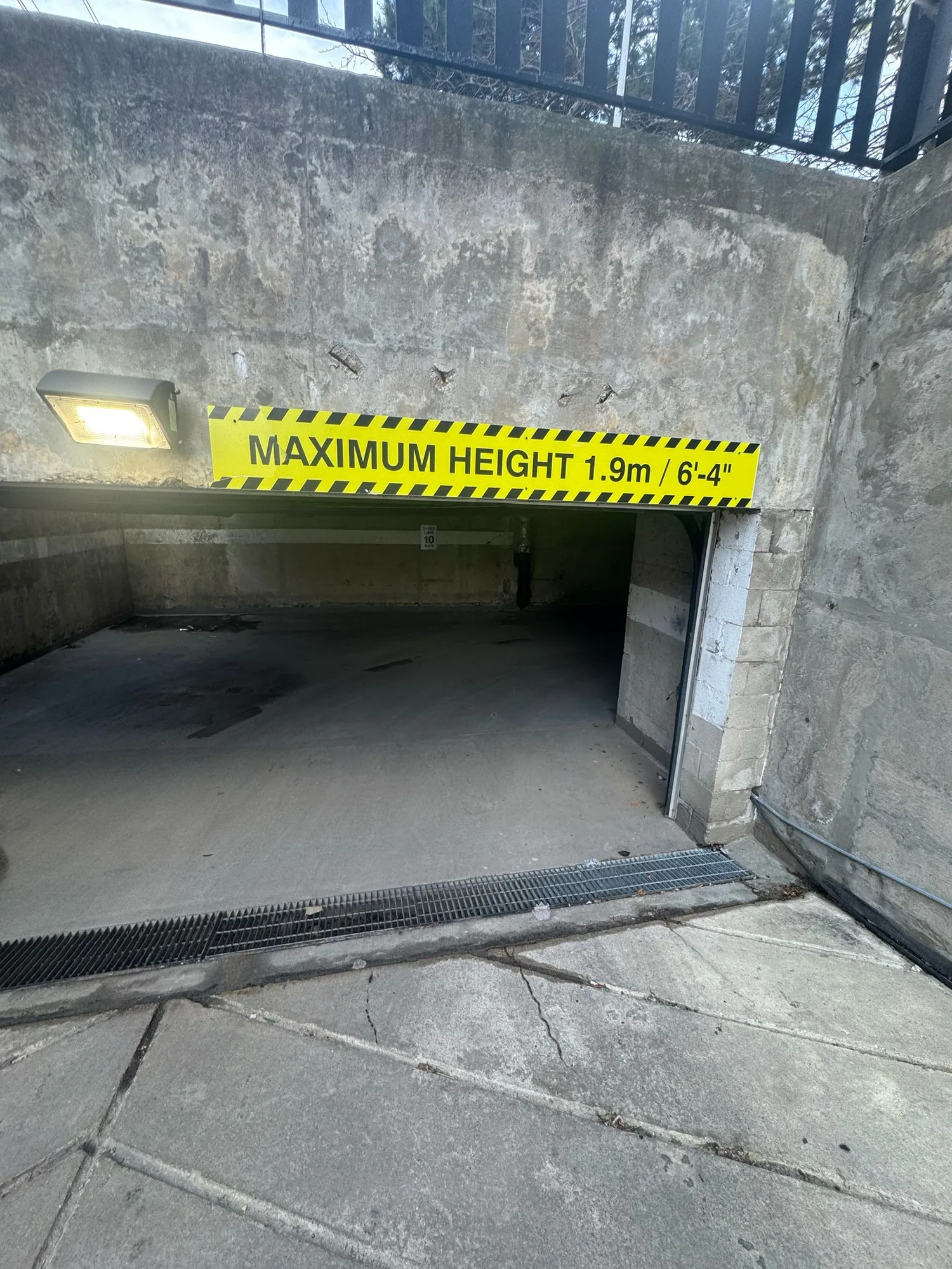 Underground ramp entry in Toronto